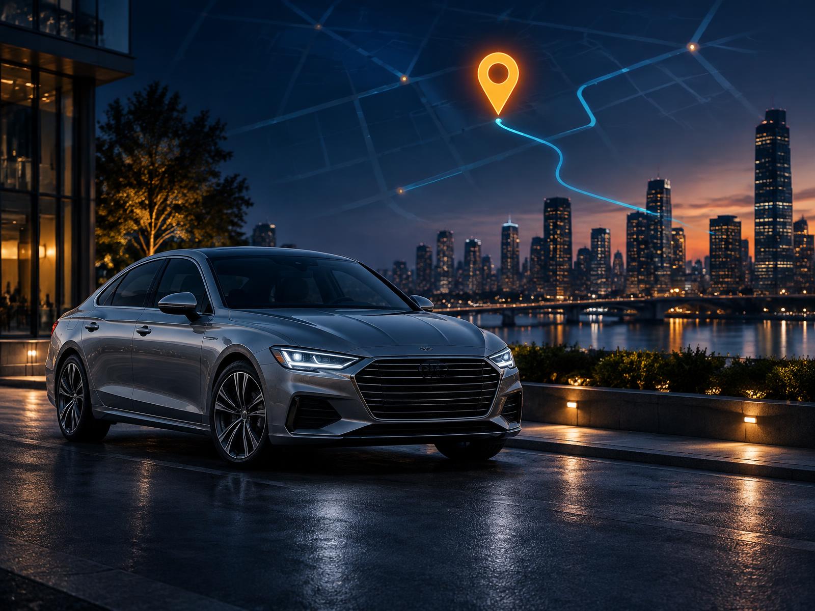 Carro monitorado em tempo real com localização por GPS